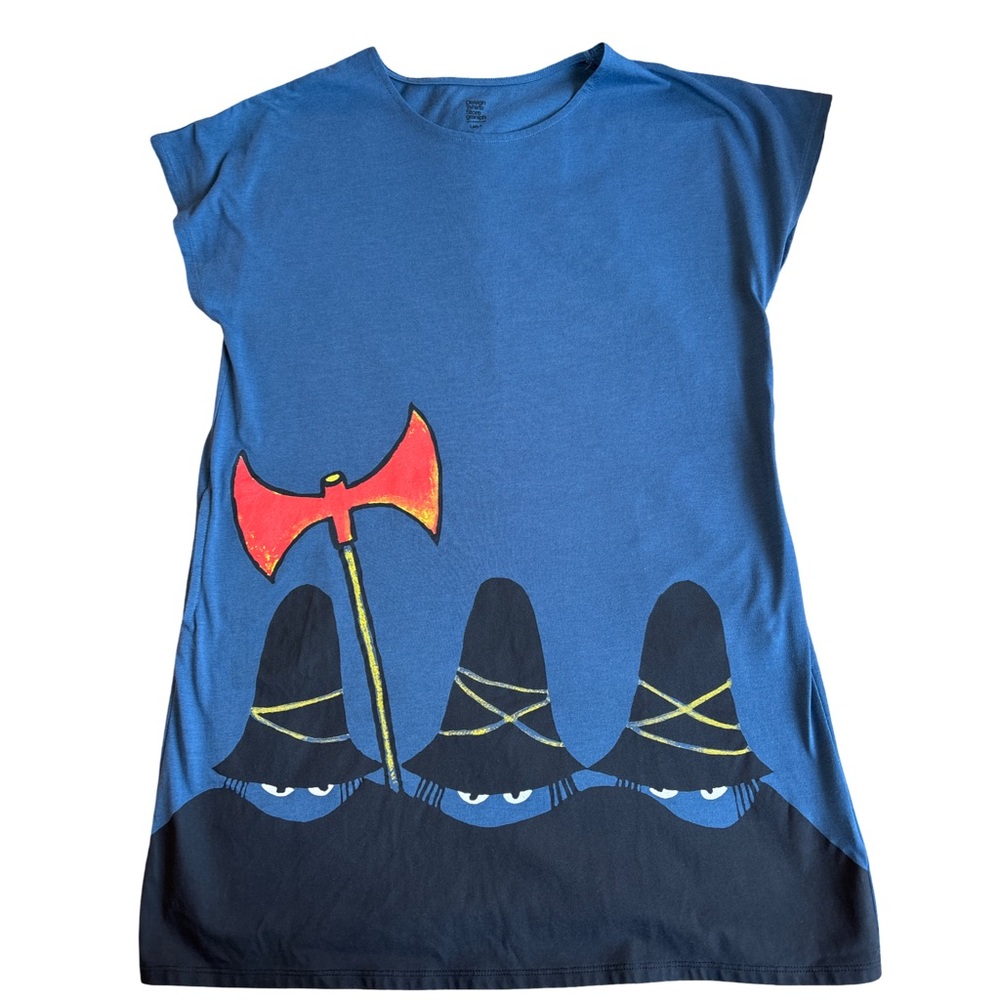 Design TshirtsStore Graniph Blue Mini Tomi Ungerer ‘The Three Robbers’ One Size